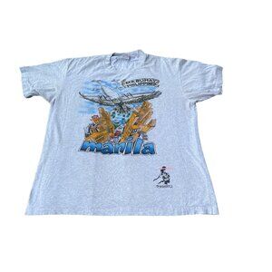 Vintage Dibuho Hand Painted Mens Graphic Tee Philippines Classic Edition XL Rare